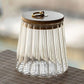 Borosilicate Glass Fluted Snack Glass Jars - Straight