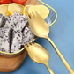Set of 6 Spork - Spoon plus Fork - Stainless Steel - Gold Silver