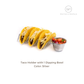 Taco and Sandwich Holder Stand with Dip Bowls | Gold & Silver | Stainless Steel