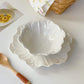 Embossed Lotus | Luxury Ceramic Porcelain Bowl & Plate Set
