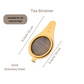 Japanese Stainless Steel Tea Strainer with fine Mesh | Gold