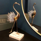 Luxury Gold Metal & Crystal Bird Figurines – Set of 2