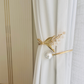 Gold & White Metal Curtain Tieback - Flower Bunch - 1 piece