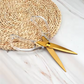 Luxury Scissors with Acrylic Handle | Gold Stainless Steel
