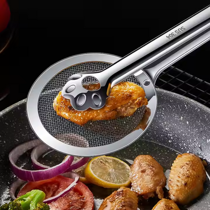Stainless Steel Ladle and Tong for Frying