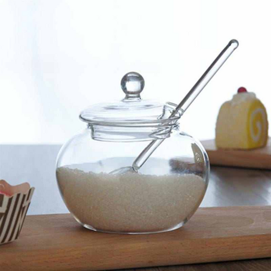 Premium glass ghee jar – microwave, dishwasher & fridge safe