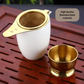 Japanese Stainless Steel Tea Strainer with fine Mesh | Gold