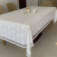Dining Tablecloth - European Embroidered - White