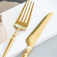 24-piece Luxury Fine-Dine Stainless Steel Cutlery - Gold or Silver option