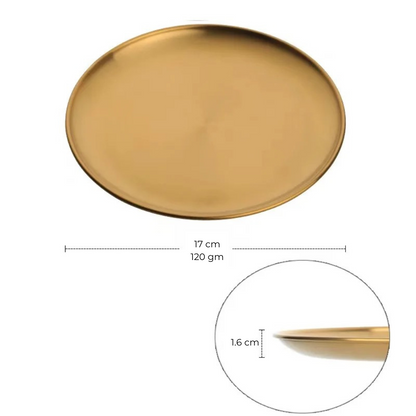 Gold Steel Plate - 2 sizes