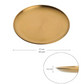 Gold Steel Plate - 2 sizes