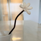 White Conical Vase with Reed Sticks – Minimalist Home Decor & Diffuser