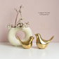 Electroplated Golden Birds - Ceramic