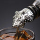 Leopard Wine Pourer cum Aerator - Metallic Grey