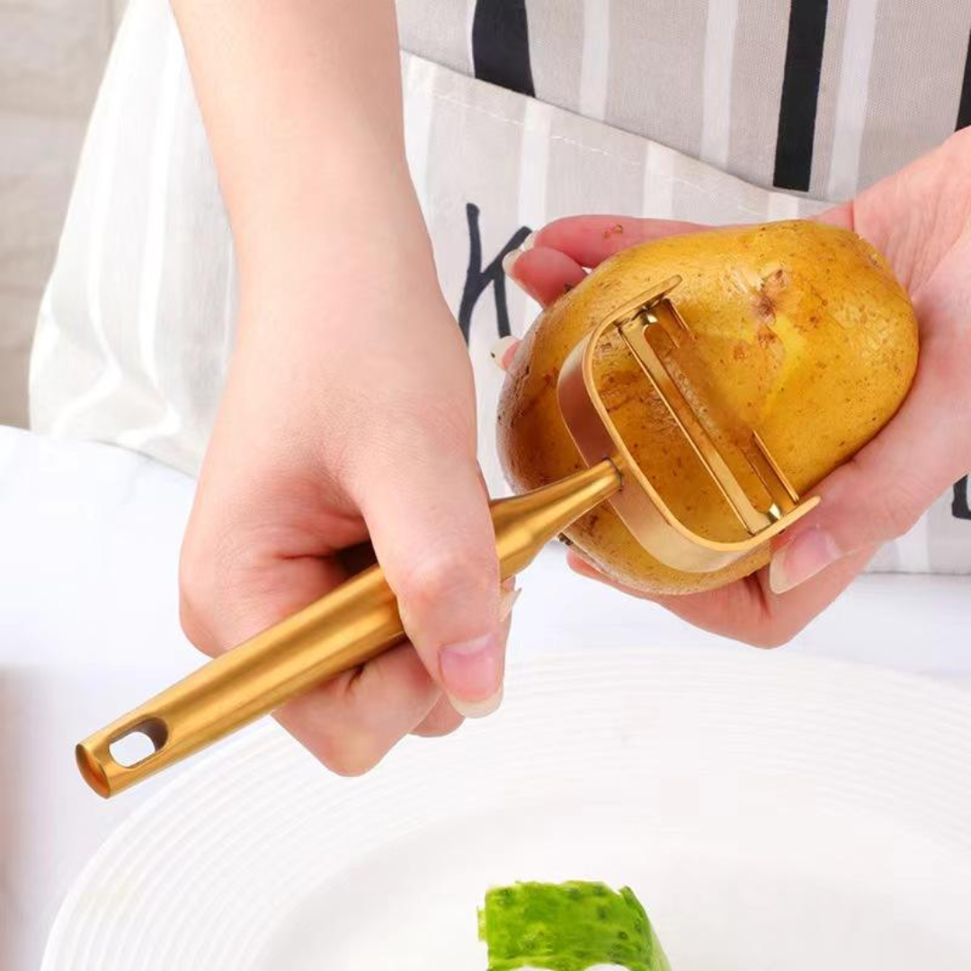 Vegetable Peeler | 304 Stainless Steel | Gold | Silver
