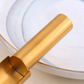 Meatball & Cheese Ball Shaping Spatula – Gold & Silver | Luxury U-Shaped Dough Dropper Tool