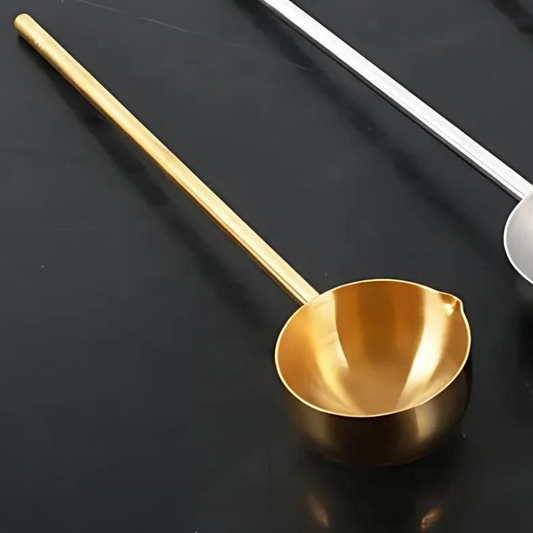 Gold Steel Pourer with Spout - for Soup, Milk & more