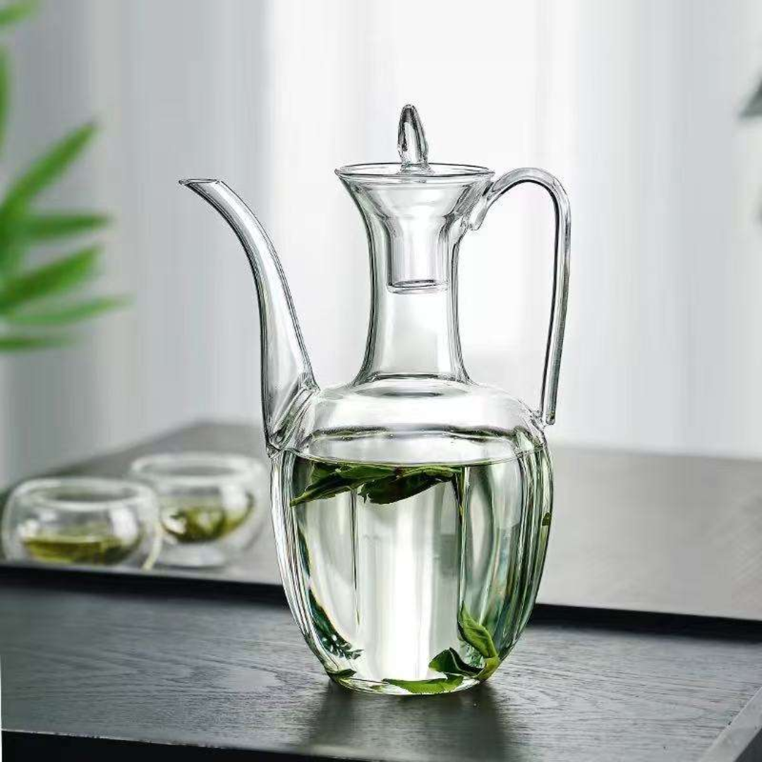 Luxury Arabic Style Glass Teapot – 550 ml Heat Resistant Borosilicate Kettle