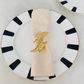 Gold Napkin Rings – Leaf Design - Set of 4, 6, or 8 (Elegant Metal Napkin Holders for Table Decor)