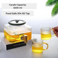 Borosilicate Glass Water Dispenser with Silver Stainless Steel Tap - 3200ml