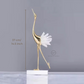 Luxury Gold Metal & Crystal Bird Figurines – Set of 2