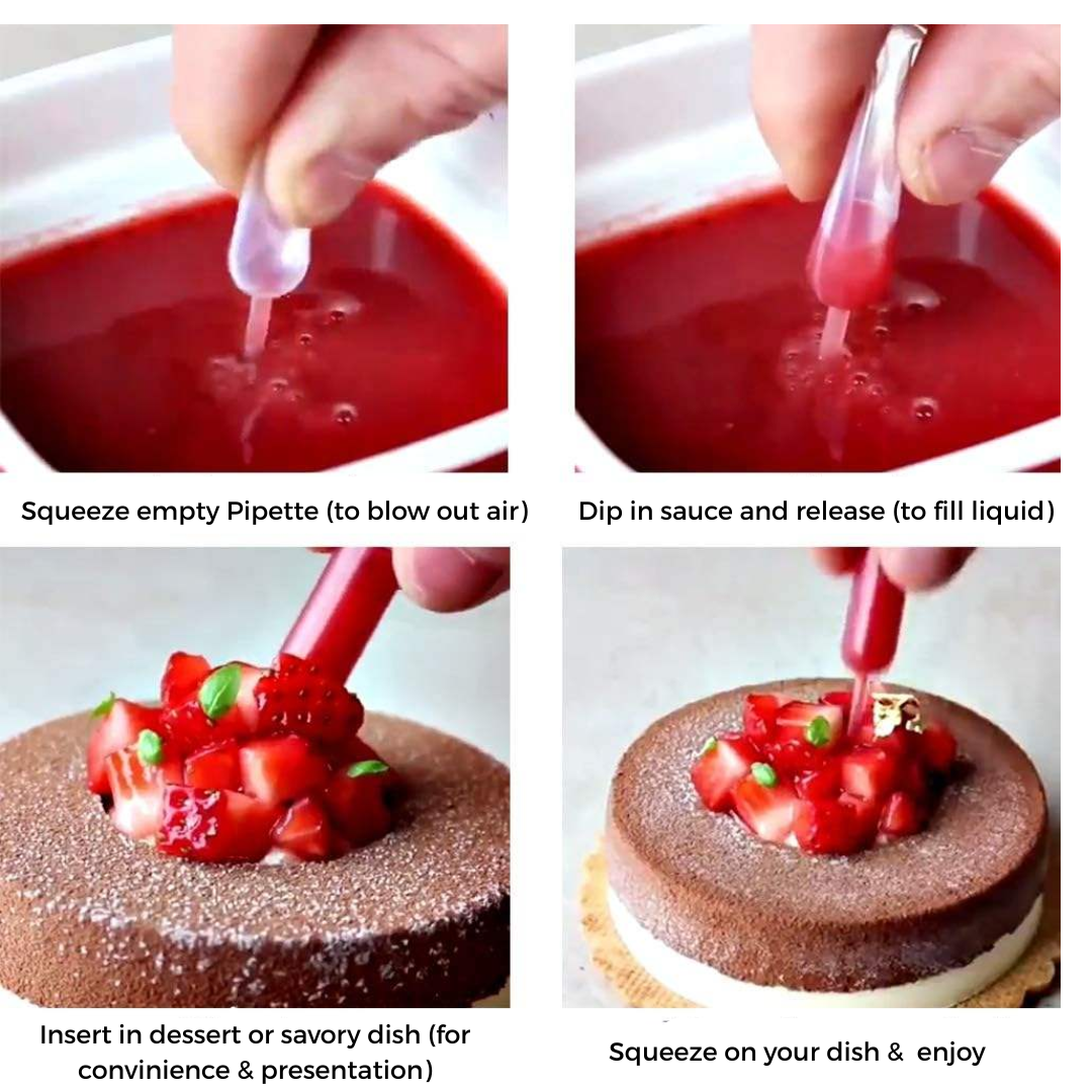 Gourmet Food Pipettes – Set of 50 | Sauce & Flavor Injectors (4 ml)