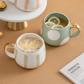 Nordic Style Porcelain Coffee Mug - Pastel Green