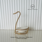 Stand for Serving Spoon - Gold & Silver - Single (Ceramic Bowl included)