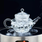Glass Teapot with Infuser – 600ml Borosilicate Tea Pot
