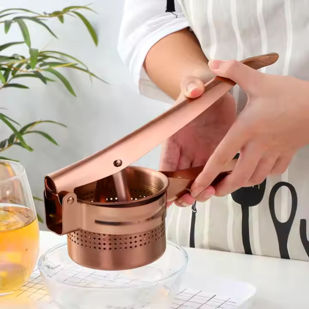 Manual Juicer and Potato Press - 3 colors - Gold, Silver, Rose Gold