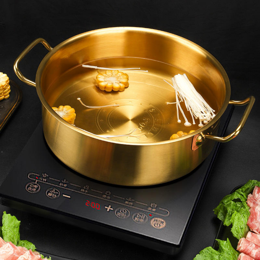 Two-in-One Serving Bowl Kadhai with Lid | Induction Hotpot