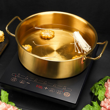 Two-in-One Serving Bowl Kadhai with Lid | Induction Hotpot