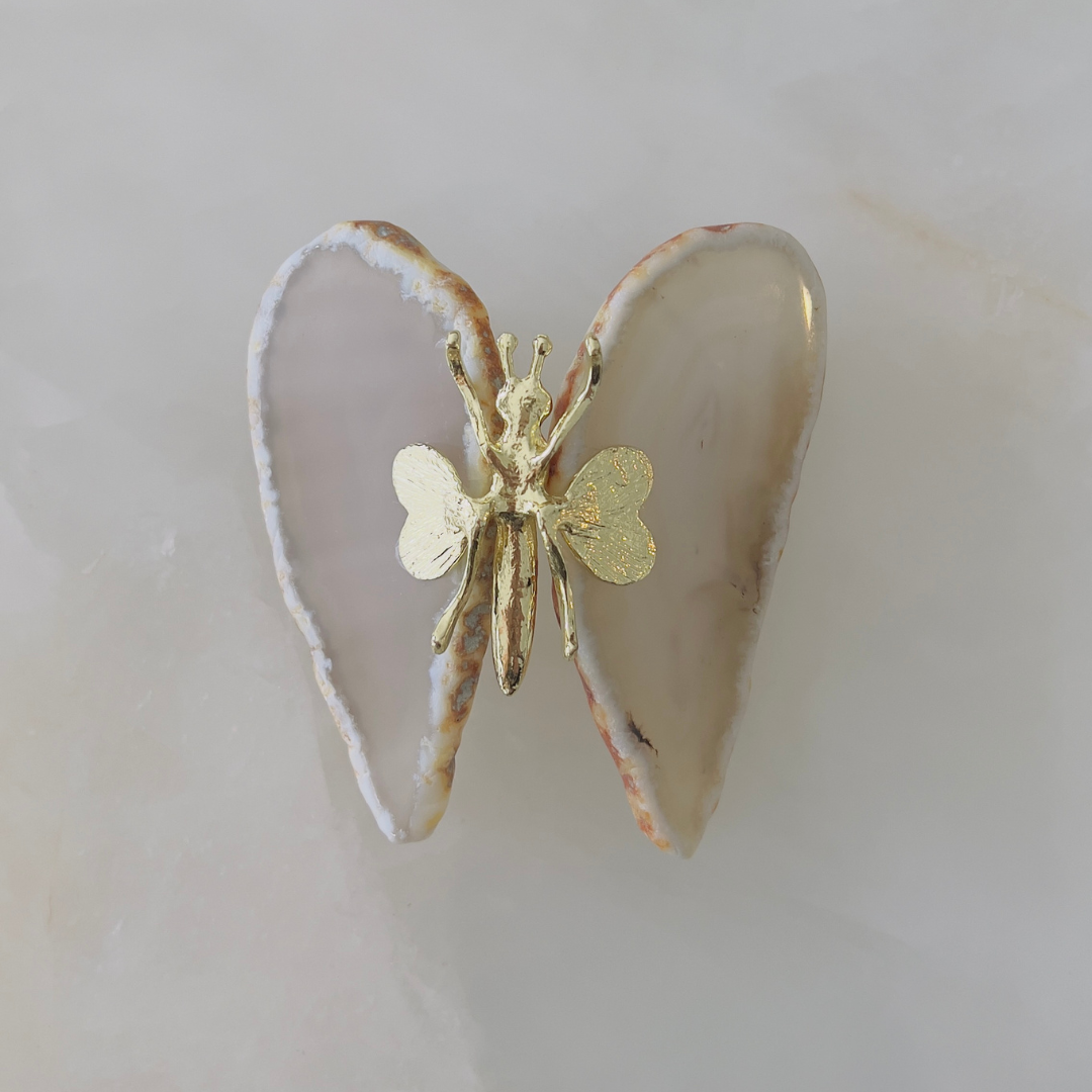 Agate Stone Butterfly Figurine