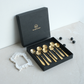 Textured floral design dessert spoons for luxury gifting 