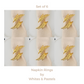 Gold Napkin Rings – Leaf Design - Set of 4, 6, or 8 (Elegant Metal Napkin Holders for Table Decor)