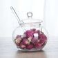 Luxury Glass Ghee Jar & Sugar Pot with Lid & Spoon – 300ml Borosilicate