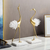 Luxury Gold Metal & Crystal Bird Figurines – Set of 2