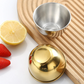 Gold Stainless Steel Dessert Bowl with Matching Spoon