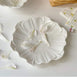 French Embossed Snack Plate - 6 inch Lotus shape