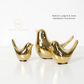 Electroplated Golden Birds - Ceramic