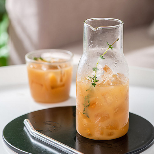 Bedside Carafe with Matching Glass | Transparent - 800 ml