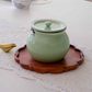 Decorative ceramic ghee/soup jars for serving ghee and soup