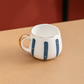 Nordic Style Porcelain Coffee Mug - Blue