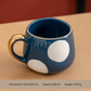 Nordic Style Porcelain Coffee Mug - Blue