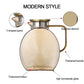 brown borosilicate glass water jug with luxury finish