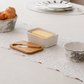 Butter placed inside Butter dish