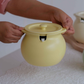 Multipurpose ceramic bowl for soup, ghee and condiment storage.