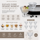 Vintage Embossed Glass Ice Cream Bowl Set of 6 | European Dessert Sundae Cups | Dishwasher Safe