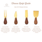 Luxury Cheese Knife Set of 4 – Stainless Steel with Wooden Handle | Gold & Silver Finish