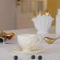 Embossed Ceramic Cup Dining Table